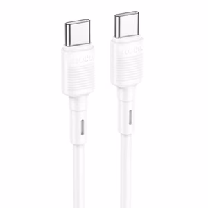 Кабель USB C - USB C Hoco 3A 60W 1 m X83 белый