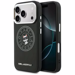 Karl Lagerfeld Point & Choupette Sketch MagSafe Dėklas for iPhone 17 Pro Max - juodas