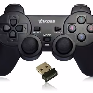 Vakoss GP-4705BK žaidimų valdiklis juodas RF pultelis analoginis / skaitmeninis PC, Playstation 3