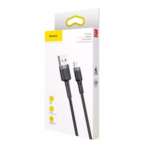 Baseus Cafule 1 m Juoda, Pilka