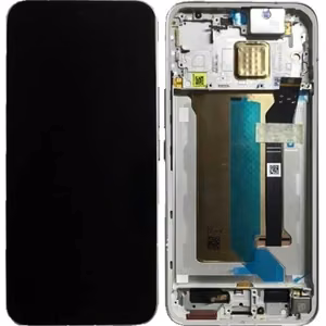 Ekranas Xiaomi Poco X8 Pro Max su lietimui jautriu stikliuku ir rėmeliu White originalus (service pack)