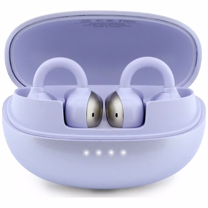 Belaidės ausinės OWS Guess Metalic Finish Electropated Parts Classic Logo, violetinės