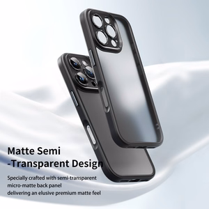 Rock Guard Touch Matte serijos dėklas Iphone 16 Plus juodas