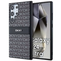 DKNY odinis Mono Stripe ir Metal Logo dėklas telefonui Samsung Galaxy S24 Ultra - juodas