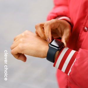 Crong Liquid dirželis, skirtas Apple Watch 44 / 45 / 46 / 49 mm, raudonas