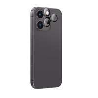 AmazingThing AR aliuminio 3 objektyvų stiklas su objektyvo rėmeliu iPhone 16 Pro / 16 Pro Max - juodas