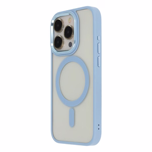Satin Elegant magnetinis dėklas telefonui iPhone 14 Pro 6,1" mėlynas