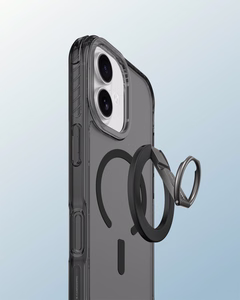AmazingThing Titan Pro Grip Ring rinkinys dėklas telefonui iPhone 17, suderinamas su MagSafe - juodas