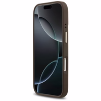 Guess 4G Strass Logo magnetinis dėklas telefonui iPhone 17 Pro - rudas