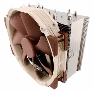 Noctua NH-U14S kompiuterio aušinimo komponentas procesoriaus aušintuvas 12 cm rudos spalvos, nerūdijantis plienas