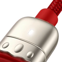 Baseus kabelis Tiger metai 3 viename - USB į Type C, Lightning, Micro USB - 3,5A 1,2 metrai (CASX010009) raudonas
