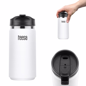 TEESA thermal mug, 350 ml, white