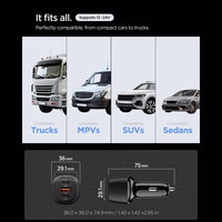 "Spigen Essential EV1133" 3 prievadų automobilinis įkroviklis - juodas