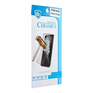 5D Full Glue Ceramic keraminė ekrano apsauga iPhone XR / 11, juoda