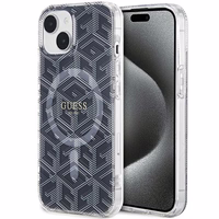 Guess IML GCube Magnetinis dėklas iPhone 15 Plus / 14 Plus - juodas