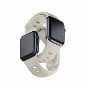 38/40/41/42 mm Nude (small) - 3mk Silicone Watch Strap for Apple