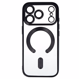 Metalinis Magsafe dėklas iPhone 17 Pro juodas