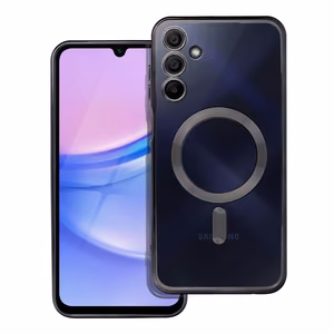 Чехол для Samsung A15 Electro Mag Cover совместимый с MagSafe чёрный