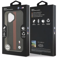 BMW M Perforated Stripe Logo Magnetinis dėklas iPhone 17 - raudonas