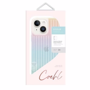 Uniq Coehl Linear dėklas telefonui iPhone 14 - perlamutrinis