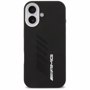 AMG silikoninis Oversize Rhombs MagSafe dėklas iPhone 17 - juodas