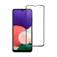 Apsauginis stiklas Blue Star - SAMSUNG A22 5G pilnas paviršius (pilnas klijavimas su rėmeliu/mažas dydis) - juodas Apsauginis stiklas Blue Star