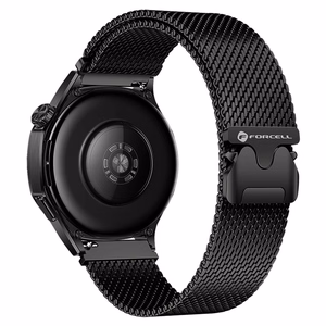 FORCELL F-DESIGN FS10 nerūdijančio plieno dirželis SAMSUNG Watch 22 mm juodas