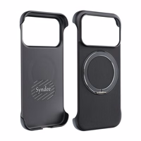 Dėklas EDGE FREE suderinamas su MagSafe skirtas IPHONE 17 juodas