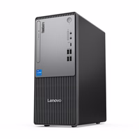 Lenovo ThinkCentre neo 50t Intel® Core™ i3 i3-14100 8 GB DDR5-SDRAM 512 GB SSD Windows 11 Pro Tower PC Juoda, Pilka