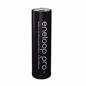 Įkraunamos baterijos PANASONIC ENELOOP PRO AAA 930 mAh 4 vnt. + dėklas (BK-4HCDE/4CP+CASE)
