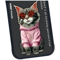 Nimmy Glasses Cool Cat dėklas telefonui iPhone 17 Pro Max - juodas