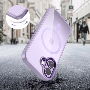 Tech-Protect MagMat MagSafe dėklas iPhone 17 skaidrus violetinis