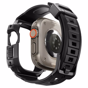 Чехол Spigen Rugged Armor Pro для Apple Watch Ultra (49mm) с ремешком — чёрный