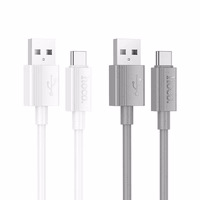 Kabelis USB-A į USB-C Hoco 3A 1 m X107 pilkas