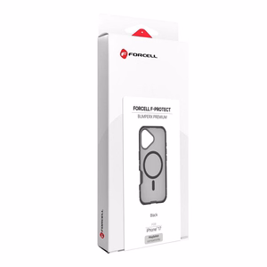 Case for iPhone 17 Forcell F-Protect BumperX Premium compatible with MagSafe black