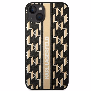 Karl Lagerfeld KLHCP14MPGKLSKW iPhone 14 Plus 6.7 "kietas dėklas rudas / rudas Monograma Juostelė