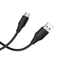 Kabelis silikoninis USB A į USB C Hoco 3A 1 m X124 - juodas