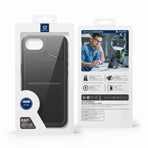 DUX DUCIS dėklas telefonui RAFI II MAG su stovu suderinamas su MagSafe IPHONE 16e juodas
