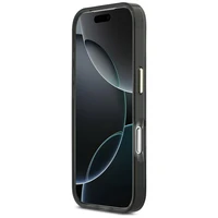 Guess IML 4G Script Metal case for iPhone 17 Pro Max - black