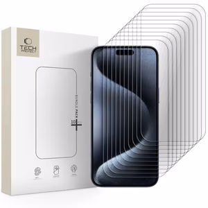 Tech-Protect grudintu stiklu rinkinys 10 vnt. iPhone 15 Pro Max