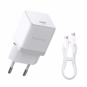 Įkroviklis Baseus Palm 20W USB-C + USB-C to USB-C cable 1.0m baltas P10111602213-01