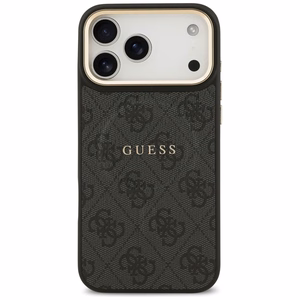 GUESS dėklas telefonui (m) IPHONE 17 Pro Max suderinamas su MagSafe PU 4G W/ Classic - juodas