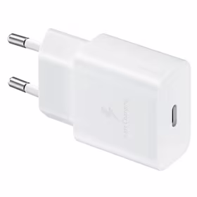 Samsung EP-T1510EWE 15W USB-C sieninis įkroviklis (OOB didmeninė – pakaitinė pakuotė) – baltas