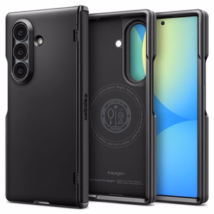 Spigen Slim Armor Pro MagSafe dėklas, skirtas „Samsung Galaxy Z Fold 8 Ultra“ – juodas