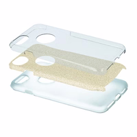 Glitter 3in1 dėklas for Samsung Galaxy S25 Ultra auksinis