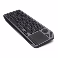 Techly ICTB9801TB klaviatūra Universalus RD belaidis ryšys + „Bluetooth“ QWERTY Anglų (JAV) Juoda