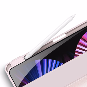 Dux Ducis Toby Armored Flip Smart Case для iPad Air 2020/2022 с держателем Apple Pencil Holder Pink
