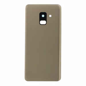 Задняя крышка Samsung A530 A8 2018 золотая (со стеклом камеры) OEM