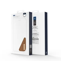 Dux Ducis Hivo dėklas telefonui iPhone 16e su atverčiamu dangteliu ir RFID apsauga - rudas