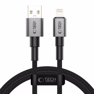 Кабель Tech-Protect UltraBoost DNA USB-A Lightning 15W 2.4A 100 см - серый